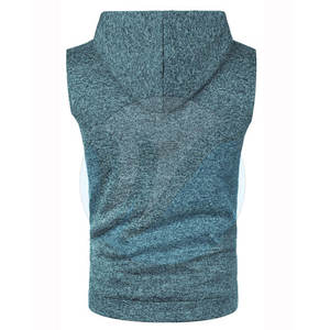 Latest Design High Quality Casual Spring <b>Sleeveless</b> Gym <b>Hoodies</b> Breathable Fleece Eco-Friendly - Product Image 3