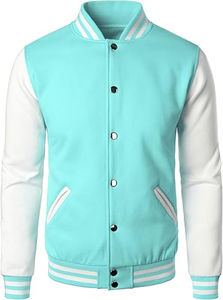 Chaqueta universitaria de cuero de lana con estilo para hombre al por mayor, duradera para invierno, chaqueta informal para hombre - Product Image 6