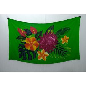 Sarongs hawaïens peints à la main en rayonne de qualité supérieure, paréo, vente en gros personnalisée, vêtements de plage, couverture, îles du Pacifique, HPBU048-04-200 - Product Image 1