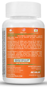 Thực phẩm bổ sung NutriJa Vitamin D3 + K2 dạng MK7 |   Thực phẩm bổ sung Vitamin D3 tự nhiên từ thực vật - (60 viên nang) - Product Image 4