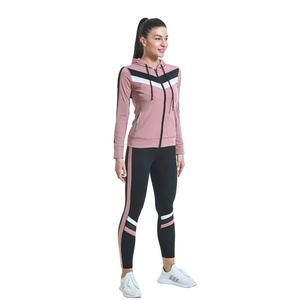 Nouveau modèle Ensemble de survêtements pour femmes Ensemble deux pièces avec demi-zip et pull-over Ensemble de pantalons de jogging Costumes tricotés pour femmes - Product Image 1