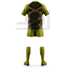Uniforme de rugby haut de gamme, maillot et short personnalisés imprimés, respirant, durable, séchage rapide, coupe-vent, 100% polyester, col en V, vêtements de sport - Product Image 5