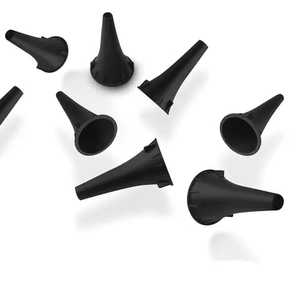 Otoscope de poche électrique à LED en acier durable, ensemble de diagnostic noir pour les médecins et les étudiants en soins infirmiers - Product Image 4