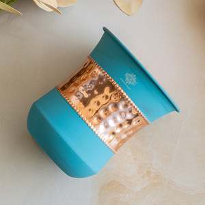 แก้วทองแดงแท้ 300 มล. ผิวสัมผัสแบบกึ่งไหม สำหรับเป็นของขวัญ - Product Image 3