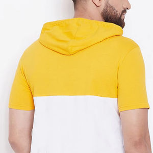 Spring and Summer Wear Men's <b>Short</b> <b>Sleeves</b> T Shirt With <b>Hoodie</b> 2025 hot sale Men's T shirts With Hooded - Product Image 3