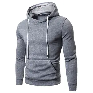 Oem Embroidery Blank Plain Pullover Autumn and winter male fashion hoodies sweater solid color striped knitted pullover for wen