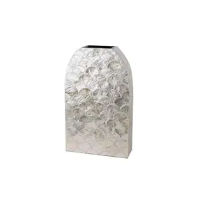 Jarrón de nácar al mejor precio, jarrón decorativo con incrustaciones de concha hecho a mano, forma curva, MOP, florero para sala de estar e Interior de Hotel - Product Image 2