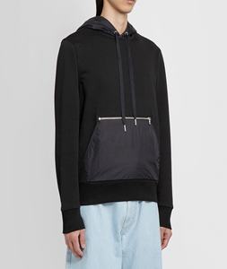 DEC Oem personnalisé noir vierge sweats à capuche hommes français éponge sweat pull personnalisé Logo impression sweats à capuche avec grande poche sweats à capuche - Product Image 2