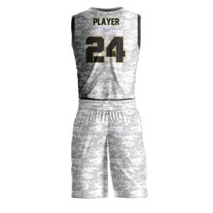 Ensemble d'uniformes de basketball unisexe en polyester 100 % de haute qualité au design unique, respirant, à séchage rapide, personnalisable avec le nom de l'équipe pour le sport - Product Image 2