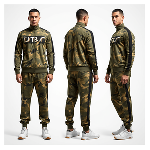 Conjunto Deportivo para Hombre, Color Verde Oliva, con Estampado DTF, Sudadera con Capucha y Pantalones Jogger, Ropa Casual de Moda - Product Image 2
