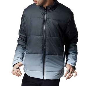 Top venta Listo para enviar Loose fit all over DIP Dye gradiente impreso hombres invierno cálido puffer chaquetas para hombres - Product Image 6