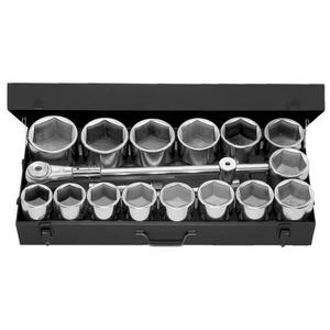 Juego de llaves de vaso Facom de 6 puntas, accionamiento de 1'', 58 a 100 mm - Product Image 1