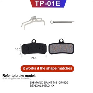 Plaquettes <span class=keywords><strong>de</strong></span> <span class=keywords><strong>frein</strong></span> à disque compatibles <span class=keywords><strong>Shimano</strong></span> B01S B05S J04C J05A L05A G05S, <span class=keywords><strong>de</strong></span> remplacement, résine/métal, <span class=keywords><strong>VTT</strong></span>/Vélo électrique - Product Image 2