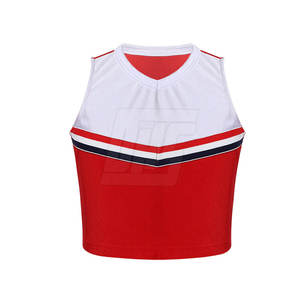 Ensemble de cheerleading classique en deux pièces avec des options de couleurs personnalisées pour la coordination d'équipe, uniforme de cheerleading - Product Image 5