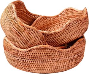 ตะกร้าหวายสานมือพร้อมถาดเสิร์ฟผลไม้สำหรับตกแต่งปาร์ตี้ในเวียดนาม - Product Image 3