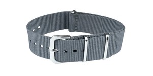 Bracelet de sport unisexe N34D gris foncé en nylon souple réglable léger 20 mm résistant à l'eau pour montre connectée en acier inoxydable - Product Image 5