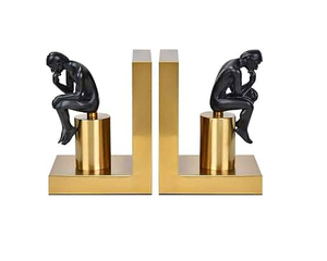 Aspecto elegante Precio bajo Venta de sujetalibros de hierro de metal hechos a mano Diseño creativo Sujetalibros de metal Diseño de moda reciente - Product Image 5