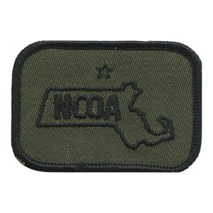 Maschinen stickerei Abzeichen Patches Etiketten Massa chusetts NCO Academy mit Star Subdued Embroidered US Forces Schulter ärmel - Product Image 1
