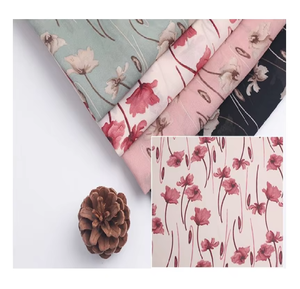 2022 nouveau faire nouveau frais ordre en mousseline de soie perle imprimé tissu bébé poupée avec impression rotative tissu tissé 2800T - Product Image 2