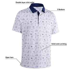Premium 100% coton à manches courtes pour polo pour hommes séchage rapide respirant Logo taille personnalisée motif solide vêtements de travail ODM - Product Image 4