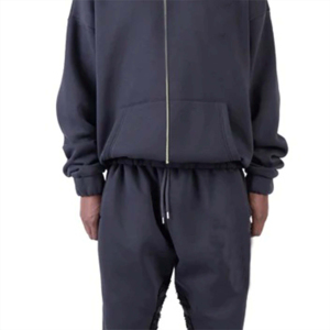 Sweat à capuche unisexe brodé OEM 100% coton confortable et tendance pour une tenue décontractée d'hiver - Product Image 6