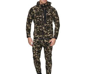 Ensemble de survêtement veste de survêtement pour hommes vêtements d'entraînement de sport hommes joggeurs costumes ensemble vêtements d'hiver en gros - Product Image 3