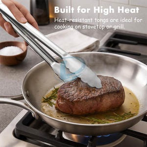 Customized Logo Online Sale <b>Cooking</b> <b>Tongs</b> Pakistan Made <b>Cooking</b> <b>Tongs</b> Stainless <b>Cooking</b> <b>Tongs</b> - Product Image 5