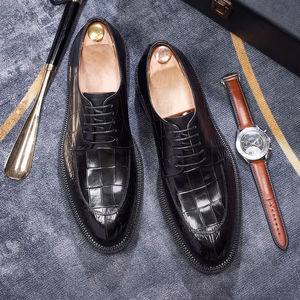 Zapatos Oxford Formales de Cuero Genuino Británico de Alta Calidad para Hombre, Diseño de Lujo para Negocios, Cierre con Cordones, Ideales para Oficina y Fiestas - Product Image 1