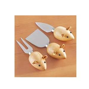 Largo redondo medio resina nuevo diseño mango venta al por mayor Acero inoxidable oro pulido espejo mantequilla rebanador boda cuchillo queso rebanador - Product Image 5