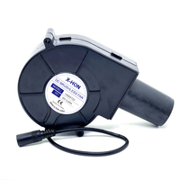 Ventilateur de barbecue 12V 50/60Hz avec prise AC 100V 220V, contrôleur de vitesse variable, centrifuge, pour barbecues en plein air, camping, cuisine