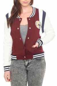 Veste de baseball en laine de style crop top, broderie personnalisée, mode féminine, style extérieur, pour femmes - Product Image 3