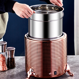 หม้อต้มซุปไฟฟ้าสแตนเลส 11 ลิตร ปรับอุณหภูมิได้ สำหรับร้านอาหารและโรงแรม - Product Image 2