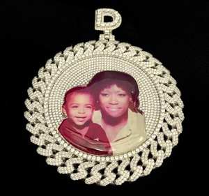 Colgante Hip Hop Personalizado con Moissanita y Baño de Oro, Estilo Iced Out, para Joyería Masculina de Moda, Plata de Ley 925 - Product Image 3