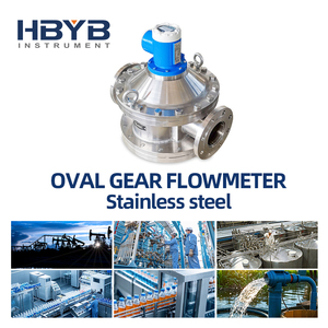 高精度RS485 LCDディスプレイアスファルト燃料油ディーゼル原油油圧油オーバルギア流量計（石油用） - Product Image 5