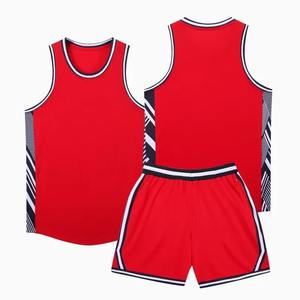 Maillot de basket-ball pour hommes, couleur blanche et bleue, uniforme de basket-ball avec numéro, nom et logo 240 - Product Image 4