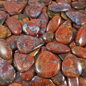 Cabochon d'agate hongroise naturelle en vrac, cristal de quartz à dos plat, pierre précieuse en vrac pour la guérison au prix de gros, vente en gros - Product Image 1