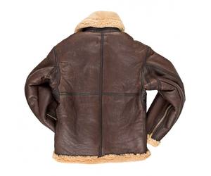 Chaqueta de Cuero B3 Shearling Estilo Aviador RAF, Chaqueta de Piel de Oveja, Chaqueta Bomber de Moda Vintage, Chaqueta de Cuero Genuino - Product Image 6