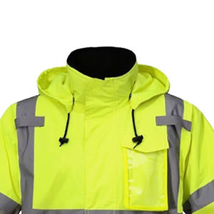 Chaqueta de Seguridad Reflectante de Alta Visibilidad, Transpirable, de Secado Rápido, Ligera, 100% Poliéster, Certificada CE, para Hombres, Trabajo al Aire Libre - Product Image 6