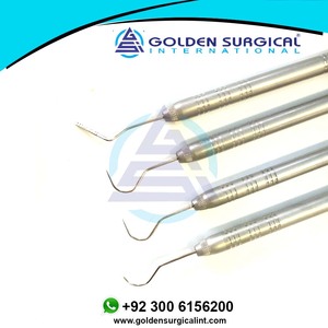 Sonda periodontal de acero inoxidable para edénculos dentales con instrumento de exploración escaladora, juego dental de endodoncia, instrumentos quirúrgicos - Product Image 5
