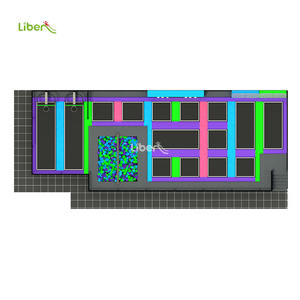 <span class=keywords><strong>Parc</strong></span> de trampolines complet pour jeux intelligents pour enfants - Product Image 3