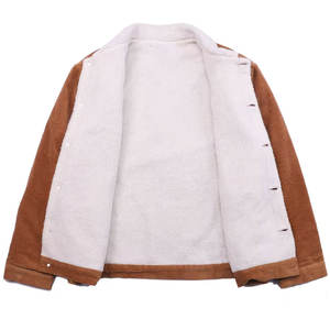 แจ็กเก็ตขนแกะสำหรับผู้ชายแบบถักกันน้ำระบายอากาศได้ดีสีพื้นฤดูหนาวปรับแต่งได้ - Product Image 2