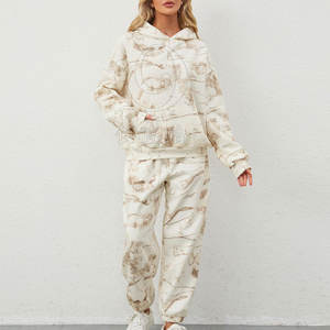 Ensemble complet de survêtement d'hiver à capuche, décontracté, respirant, uni, avec sublimation, coutures durables, logo personnalisé, design léger - Product Image 2