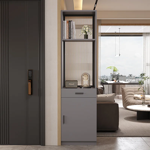 Mueble Divisor de Entrada, Armario para Zapatos, Vinoteca Integrada, Mueble de Almacenamiento para Sala de Estar, Estante para Espacios Pequeños, Mueble para Sofá - Product Image 2