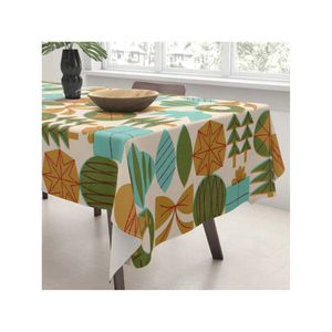 Couleur Lavande Foncé Vibrant 100% Coton Brodé Durable GOTS Certifié Nappe 70x120 Pouces Doux Lavable En Machine Idéal - Product Image 5