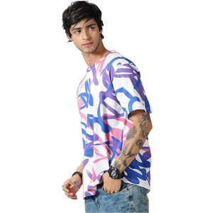 2024 nueva llegada camisetas de manga corta de cuello redondo para hombres mejor estilo Formal algodón fibra de bambú 3D impreso deportivo - Product Image 4