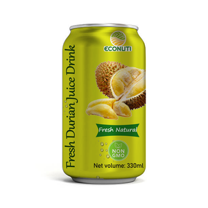 Bebida de jugo de Durian bebida tan deliciosa y extraña mejor venta 2023 bebida de Durian enlatada 330ml para venta al por mayor - Product Image 3