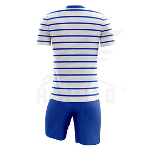 Uniforme de football pour hommes 100% polyester pas cher, best-seller 2024, nouveau design, col en V, séchage rapide, nom d'équipe personnalisé, HAMILO SPORTS - Product Image 6