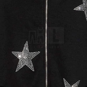 Custom Design High Quality <b>Pullover</b> <b>Men</b> Basics Rhinestone Hoodies Solid Casual Custom Size <b>Men</b> Basics Rhinestone Hoodies - Product Image 6
