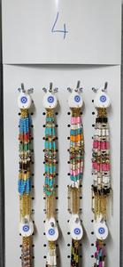 Bracelet en pierres perlées élastiques DAFNI, fait main, cadeau promotionnel avec différents motifs, modèle unisexe 331 - Product Image 2