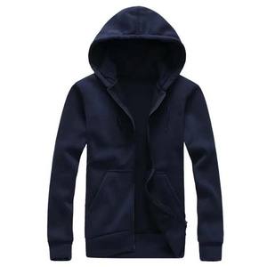 Nouveau style tendance, sweat-shirts à capuche pour hommes, vêtements de rue, vente, 100% coton, molleton, broderie, uni, teinture bleue - Product Image 5